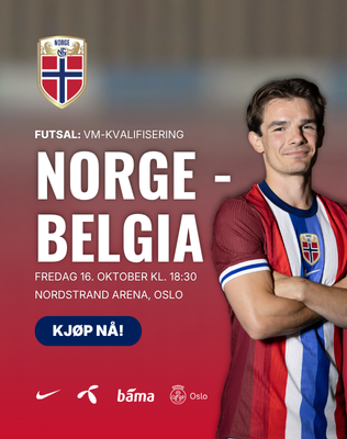 Futsal:Norge - Belgia i Nordstrand Arena